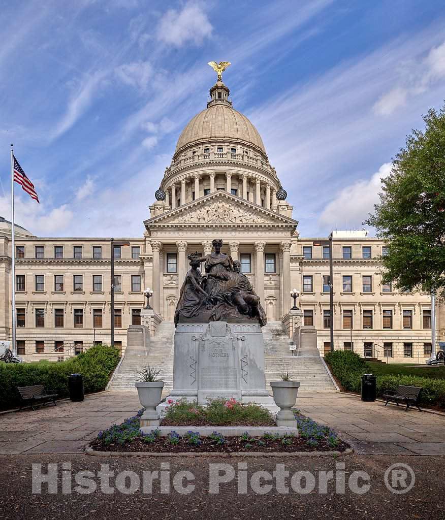Photo- The Mississippi State Capitol in Jackson, a Beaux Arts-Style Building has Been The Home of Mississippi's State Legislature Since 1903 2 Fine Art Photo Reproduction