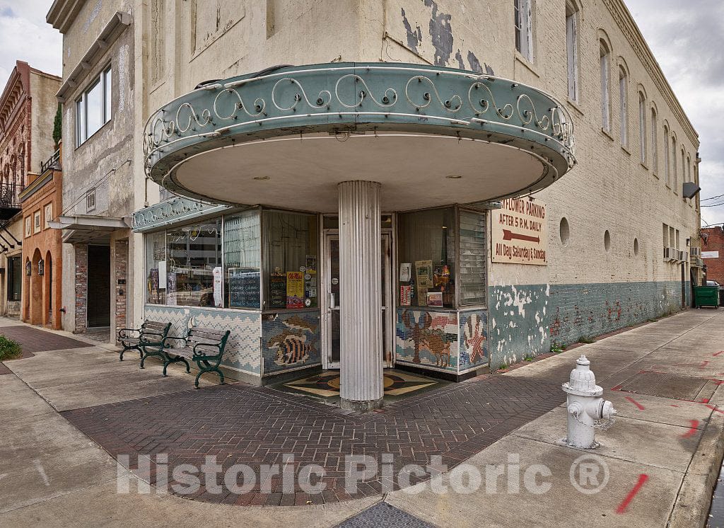 Photo - Entrance to the Mayflower Cafe, in business since 1935 in downtown Jackson, Mississippi's capital city- Fine Art Photo Reporduction