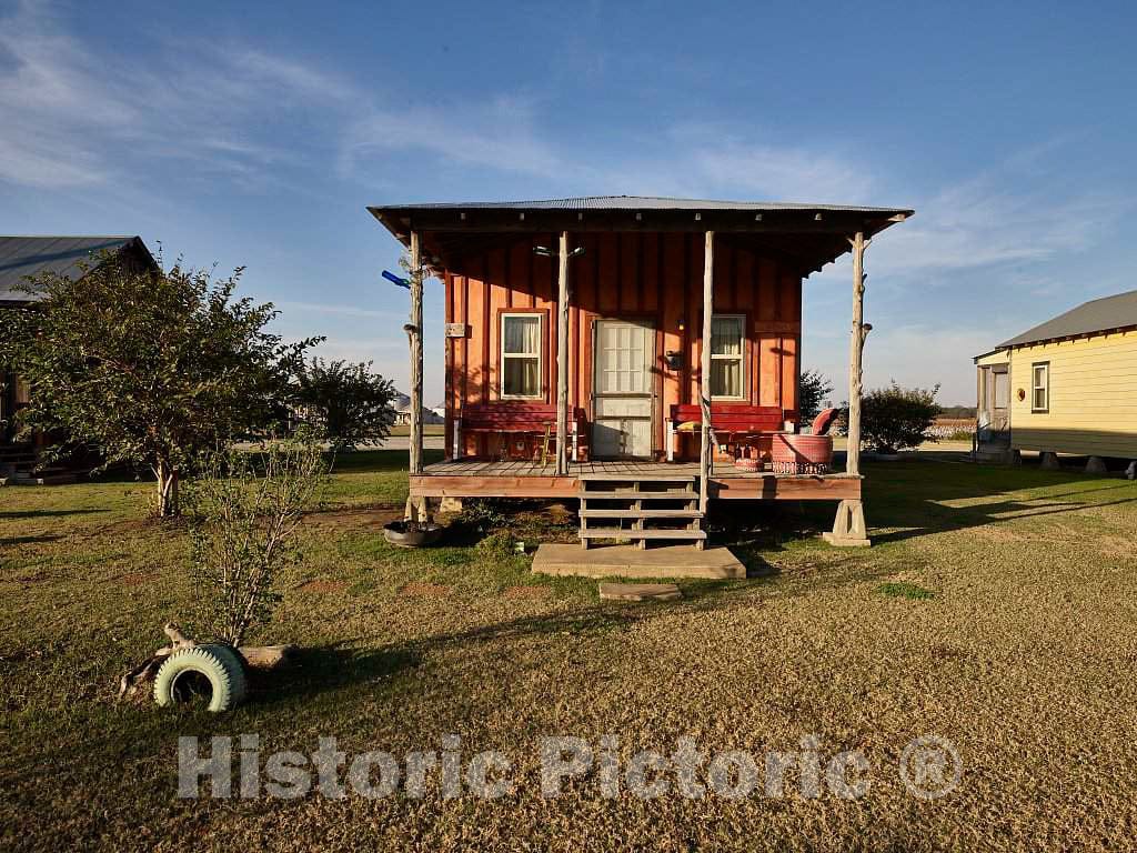 Photo- Converted Cabin on The Hopson Plantation site on The outskirts of Clarksdale, in Mississippi's Delta Region 3 Fine Art Photo Reproduction