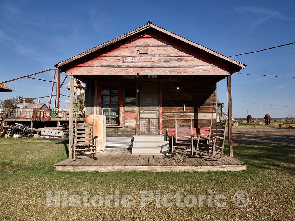 Photo- Converted Cabin on The Hopson Plantation site on The outskirts of Clarksdale, in Mississippi's Delta Region 5 Fine Art Photo Reproduction