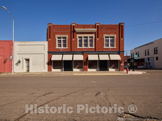 Photo - Portion of a Block in Downtown Clarksdale, Mississippi- Fine Art Photo Reporduction