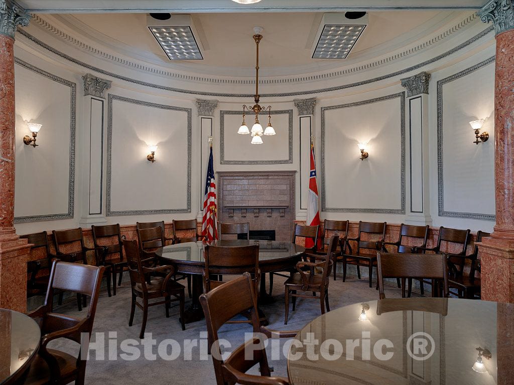Photo- The United Daughters of the Confederacy Reception Room, used as a House of Representatives committee room at the Mississippi State Capitol in Jackson 2 Fine Art Photo