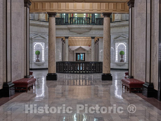 Photo - View of The Old State Library Through The rotunda at The Mississippi State Capitol in Jackson- Fine Art Photo Reporduction