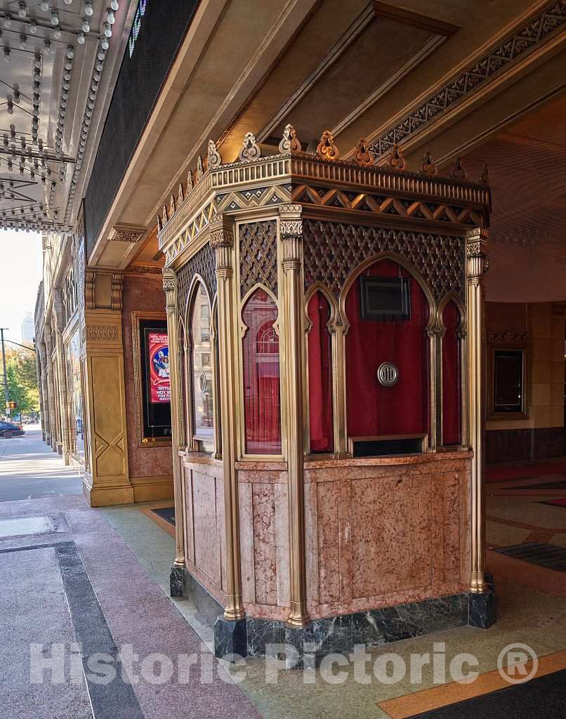 Photo - Ticket Booth of The Historic Fox Theatre in Downtown Atlanta, Georgia- Fine Art Photo Reporduction