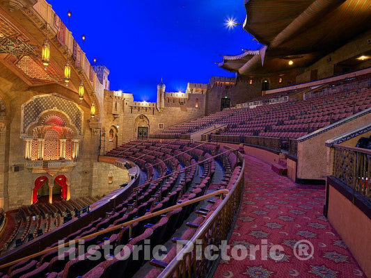 Photo- The 4,665-seat auditorium of the historic Fox Theatre in downtown Atlanta, Georgia 2 Fine Art Photo Reproduction