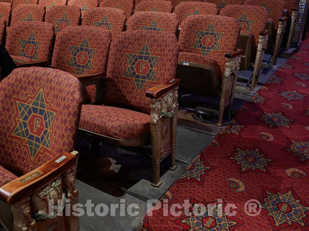Photo- A Few of The 4,665 Seats at The Historic Fox Theatre in Downtown Atlanta, Georgia 1 Fine Art Photo Reproduction
