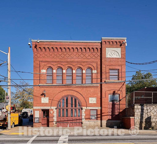 Photo- The neighorhood Firehouse from Dr. Martin Luther King Jr.'s Childhood, Now Preserved at The Martin Luther King Jr. National Historic Site, a Park supervised by The U.S