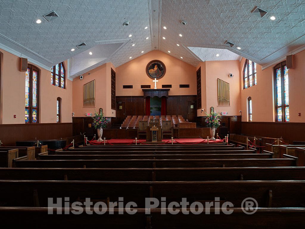 Photo - Sanctuary of The Ebenezer Baptist Church at The Martin Luther King Jr. National Historic Site, a Park supervised by The U.S- Fine Art Photo Reporduction