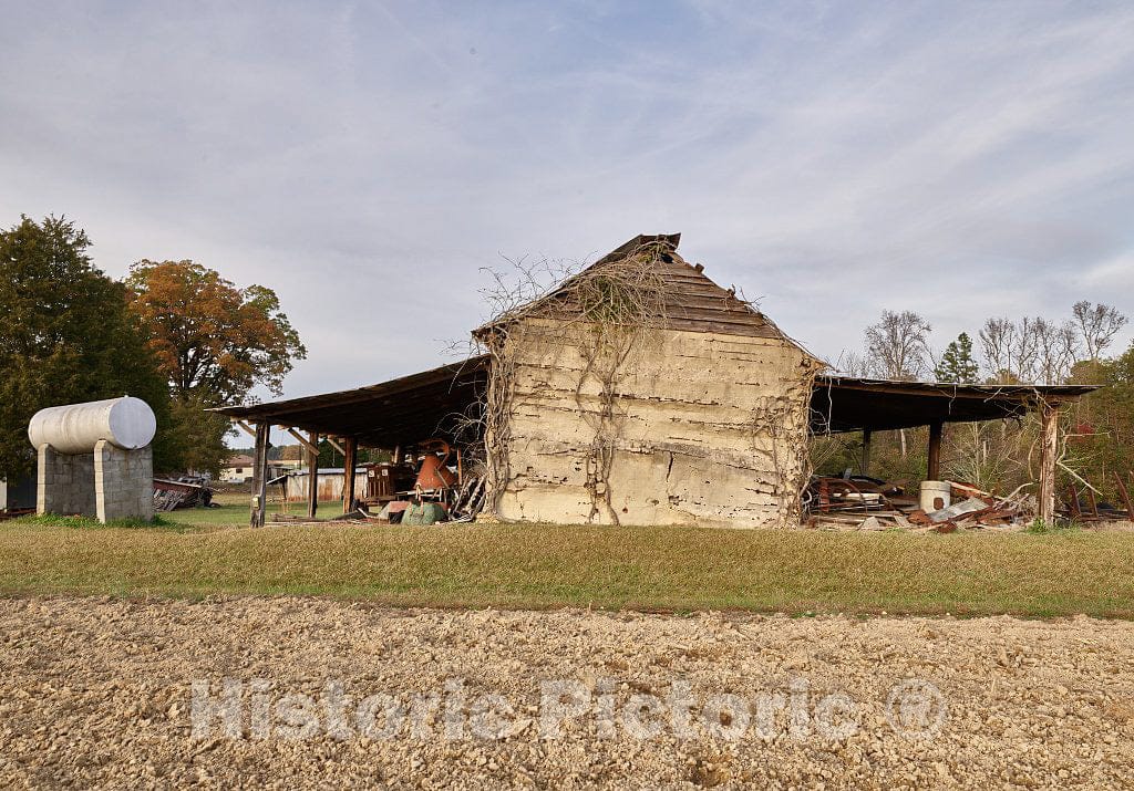 Photo- One of Several Tobacco barns at Prodigal Farm, Near Durham in Rougemont, North Carolina 4 Fine Art Photo Reproduction