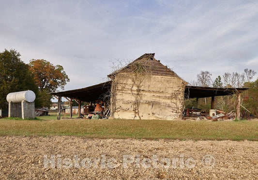 Photo- One of Several Tobacco barns at Prodigal Farm, Near Durham in Rougemont, North Carolina 4 Fine Art Photo Reproduction