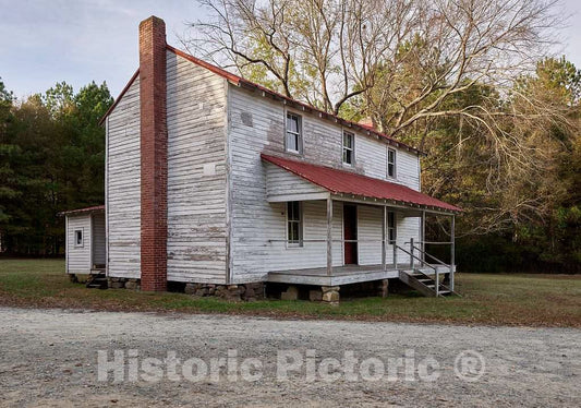 Photo- The Horton House at Historic Stagville, a North Carolina Historic site on The outskirts of Durham 2 Fine Art Photo Reproduction