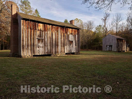 Photo- Slave Quarters at Historic Stagville, a North Carolina Historic site on The outskirts of Durham 2 Fine Art Photo Reproduction