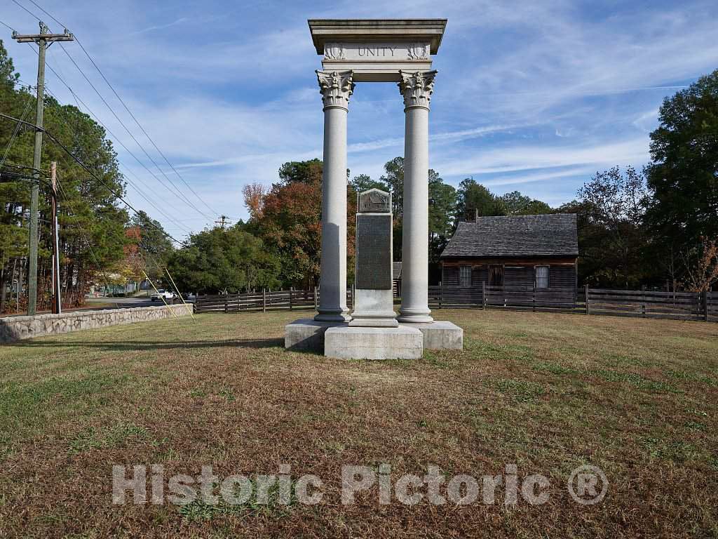 Photo - Monument at Bennett Place, Also Known as Bennett Farm, a North Carolina Historic Site in Durham County- Fine Art Photo Reporduction