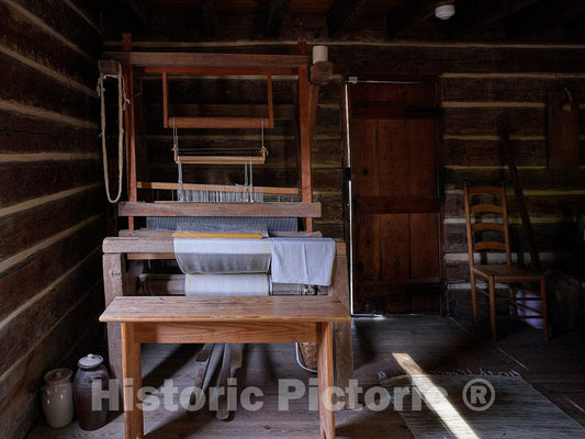 Photo- Cabin Interior at Bennett Place, Also Known as Bennett Farm, a North Carolina Historic Site in Durham County 4 Fine Art Photo Reproduction