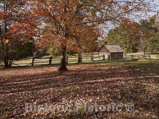 Photo- Tobacco barn at The Duke Homestead State Historic site on The outskirts of Durham, North Carolina 1 Fine Art Photo Reproduction