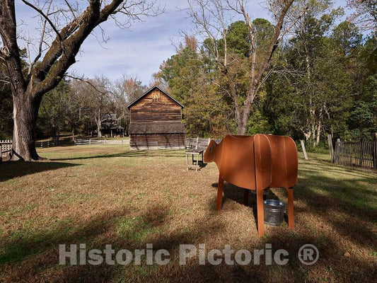 Photo- Tobacco barn at the Duke Homestead state historic site on the outskirts of Durham, North Carolina 2 Fine Art Photo Reproduction