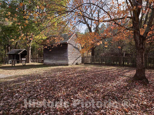 Photo- Tobacco barn at The Duke Homestead State Historic site on The outskirts of Durham, North Carolina 3 Fine Art Photo Reproduction
