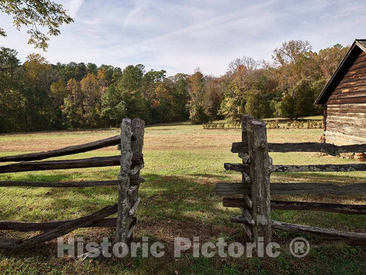 Photo- Tobacco barn at The Duke Homestead State Historic site on The outskirts of Durham, North Carolina 4 Fine Art Photo Reproduction