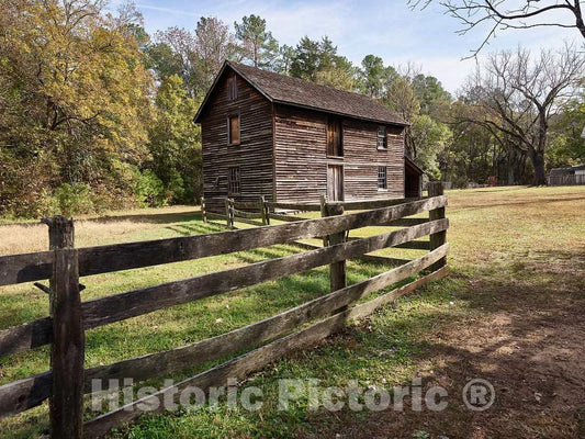 Photo- Tobacco barn at The Duke Homestead State Historic site on The outskirts of Durham, North Carolina 5 Fine Art Photo Reproduction