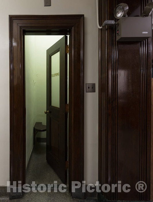 Photo - Telephone Booth. U.S. Forest Service Building in Elkins, West Virginia- Fine Art Photo Reporduction