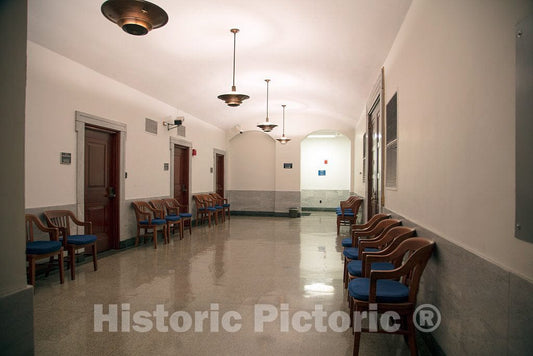 Photo - Corridor. U.S. Courthouse in Harrisonburg, Virginia- Fine Art Photo Reporduction