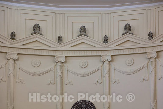 Photo- Architectural details in courtroom. U.S. Courthouse in Harrisonburg, Virginia 2 Fine Art Photo Reproduction
