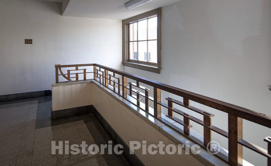 Photo - Railing. U.S. Courthouse, Harrisonburg, Virginia- Fine Art Photo Reporduction