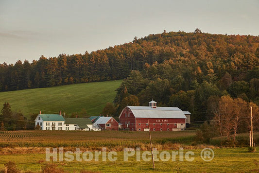 Photo - Dairy barn and Farmstead Near Waterford, New Hampshire- Fine Art Photo Reporduction