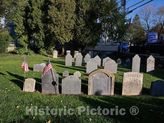Photo - A Portion of The Frost Cemetery, a Private Burial Ground of The Frost and Bell Families in New Castle, New Hampshire- Fine Art Photo Reporduction