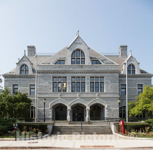 Photo- The Old, and Grand, United States Post Office Building in Concord, New Hampshire's Capital City 2 Fine Art Photo Reproduction