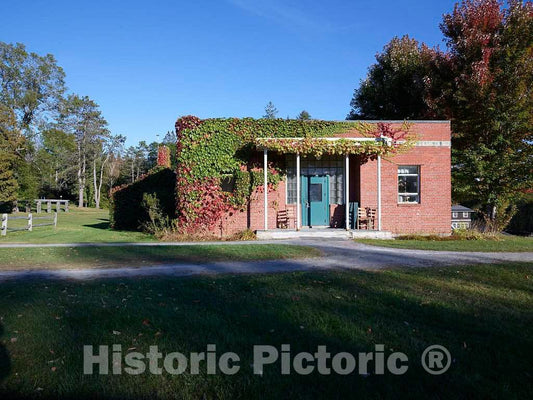 Photo - The Flynn Building, a Maintenance Facility at Goddard College's Greatwood Campus in Plainfield, Vermont- Fine Art Photo Reporduction