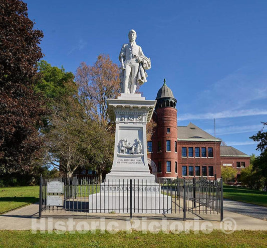 Photograph- Monument to Scottish Poet Robert Burns, The Vermont History Center in Barre (Pronounced
