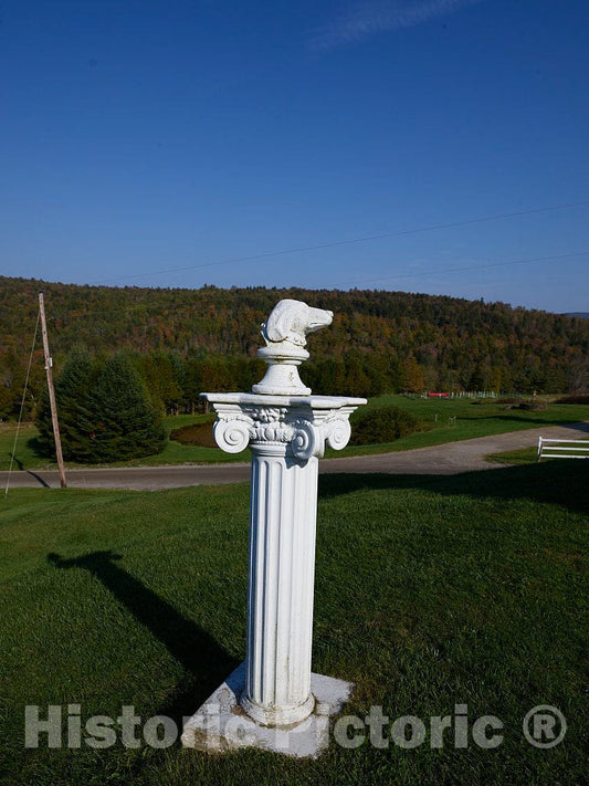 Photo- Some Dogs are Literally Placed on a Pedestal Outside The Dog Chapel, Indeed, a Quite serious Chapel Devoted to Departed and/or Beloved Canine Pets 1 Fine Art Photo