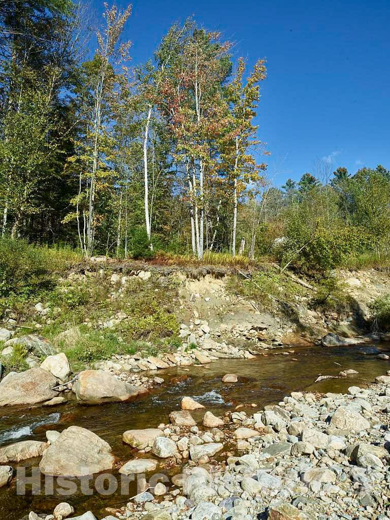 Photo- View of Rocky Otter Creek, which Flows Through Woods and farmland Between Weybridge and Middlebury, Vermont 1 Fine Art Photo Reproduction