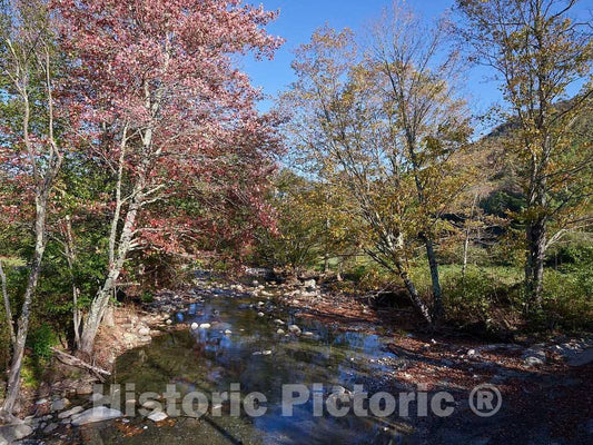 Photo - Autumn Along The Robbins Branch Creek, a Tributary of The White River Near Ripton, Vermont- Fine Art Photo Reporduction