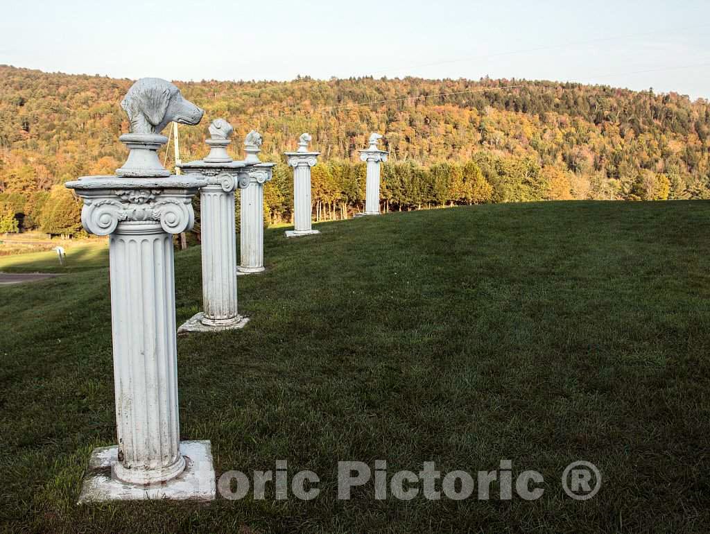 Photo- Some Dogs are Literally Placed on a Pedestal Outside The Dog Chapel, Indeed, a Quite serious Chapel Devoted to Departed and/or Beloved Canine Pets 5 Fine Art Photo