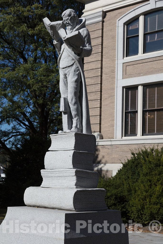 Photo - Statue of Mr. Pickwick, Eleazer Pickwick, a Character from Charles Dickens's Pickwick Papers Novel- Fine Art Photo Reporduction