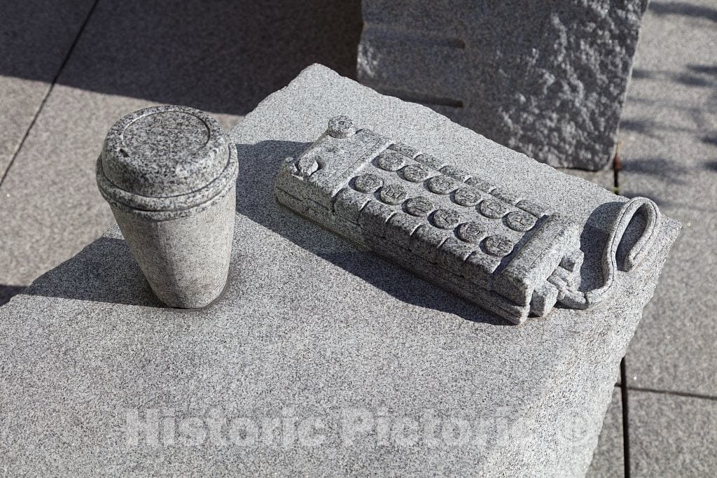Photo- Decorative Granite Elements Outside The Vermont Granite Museum, Located Within an 1890s Manufacturing Plant in Barre (Pronounced Barry), Vermont 3 Fine Art Photo