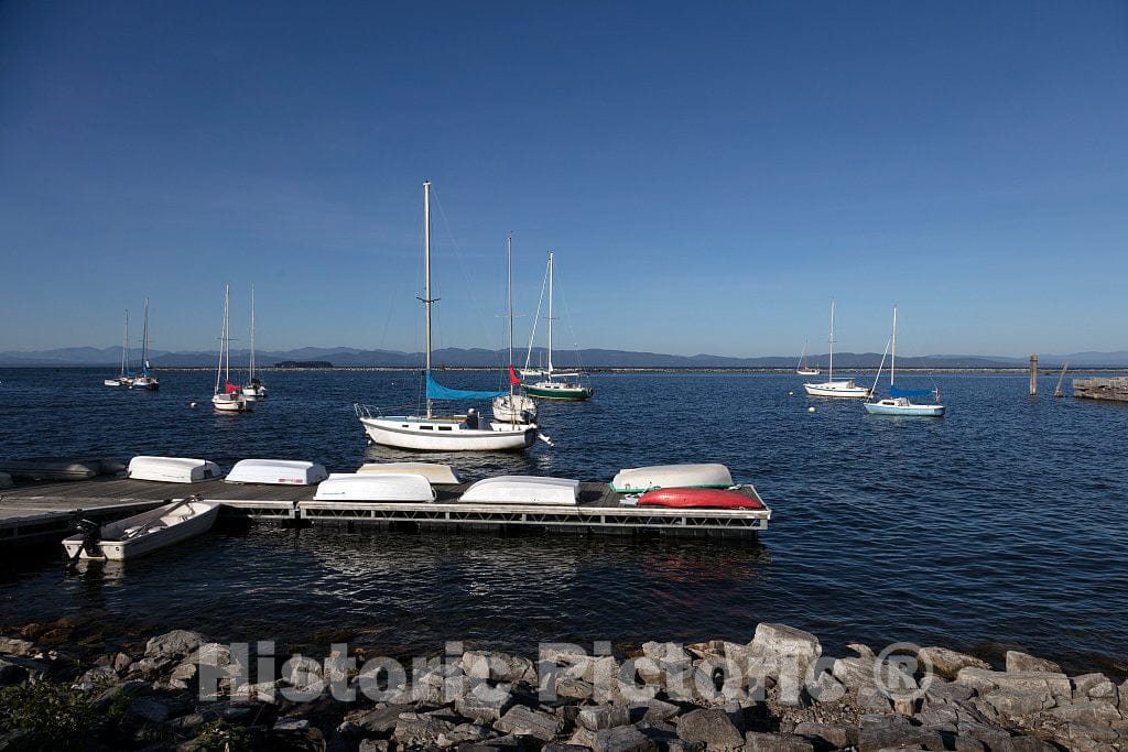 Photo- Harbor on Lake Champlain in Burlington, Vermont 1 Fine Art Photo Reproduction