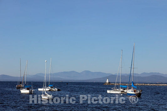 Photo- Harbor on Lake Champlain in Burlington, Vermont 2 Fine Art Photo Reproduction
