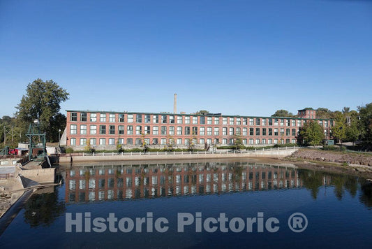 Photo - Part of The Old Champlain Mill Complex, Converted into Offices and loft Apartments, on The Winooski River in Winooski, Vermont- Fine Art Photo Reporduction