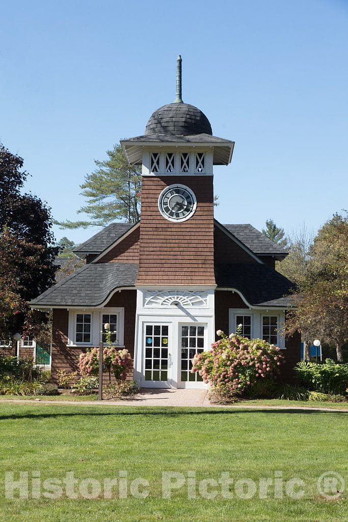 Photo - The clockhouse Building at Goddard College's Greatwood Campus in Plainfield, Vermont- Fine Art Photo Reporduction