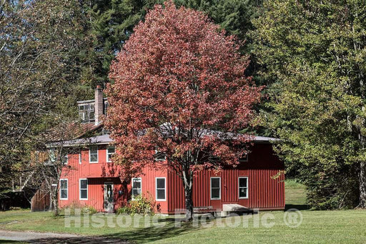 Photo - Stokes Student Dormitory at Goddard College's Greatwood Campus in Plainfield, Vermont- Fine Art Photo Reporduction