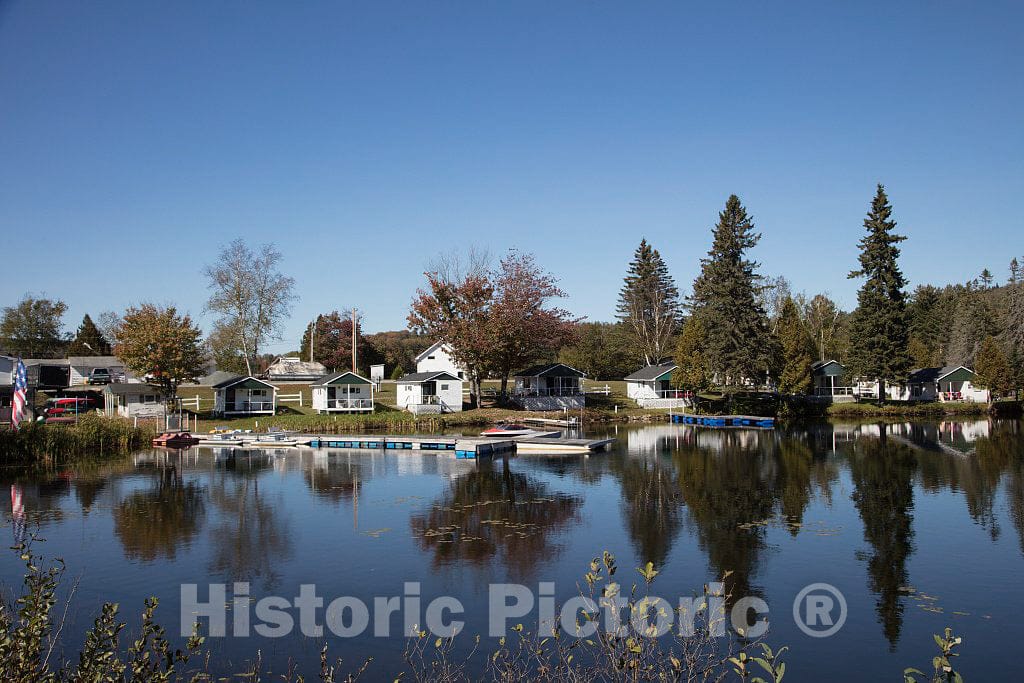 Photo - Cabins on Joe's Pond, near Danville, Vermont- Fine Art Photo Reporduction