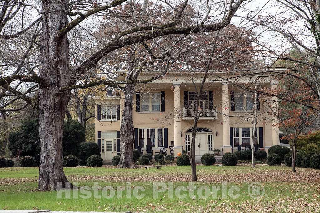 Photo - The D.A. Jewell Mansion, Built in 1912 for one of The Owners of The Crystal Spings Finishing and Textile Mill in Chickamauga, Georgia- Fine Art Photo Reporduction