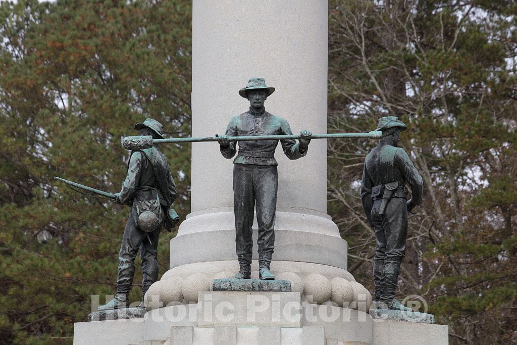 Photo - Figures on The Georgia Monument at The Chickamauga Portion of The Chickamauga & Chattanooga National Military Park- Fine Art Photo Reporduction