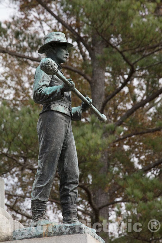 Photo- Figure on the Georgia Monument at the Chickamauga portion of the Chickamauga & Chattanooga National Military Park 1 Fine Art Photo Reproduction