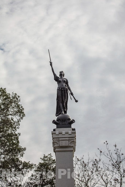 Photo - Portion of The State of Kentucky Monument at The Chickamauga Portion of The Chickamauga & Chattanooga National Military Park- Fine Art Photo Reporduction