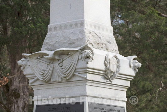 Photo - Detail of The Kentucky Monument at The Chickamauga Portion of The Chickamauga & Chattanooga National Military Park- Fine Art Photo Reporduction