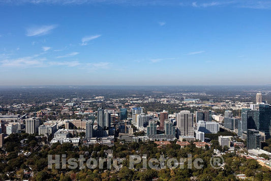 Photo- Aerial View of The Skyline of Atlanta, Georgia's Capital and Largest City 1 Fine Art Photo Reproduction